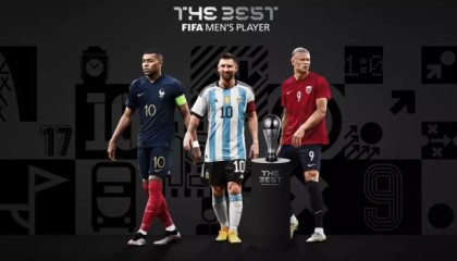 世界足球先生3人候选：哈兰德、姆巴佩、梅西